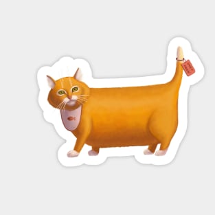 Fat Cat Sticker